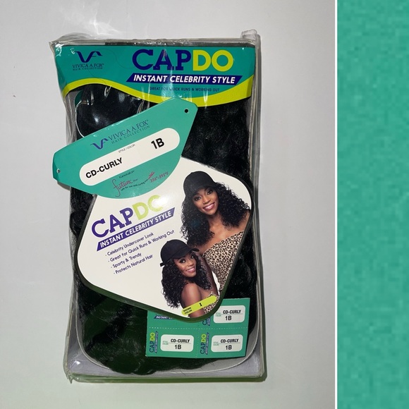 Vivica A Fox Cap Do Wig In Three Colors 1B, 4/27/615, P2216 - Picture 5 of 10